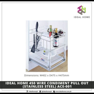 Ideal Home 450 Wire Condiment Pull Out (Stainless Stell) ACE-001