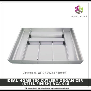Ideal Home 700 Cutlery Organizer (Steel Finish) ACA-046