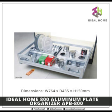 Ideal Home 800 Aluminum Plate Organizer APB-800