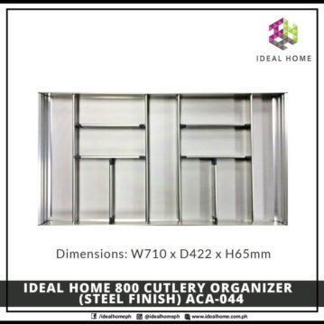 Ideal Home 800 Cutlery Organizer (Steel Finish) ACA-004