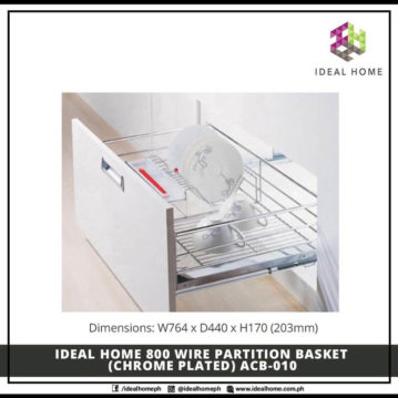 Ideal Home 800 Wire Partition Basket (Chrome Plated) ACB-010