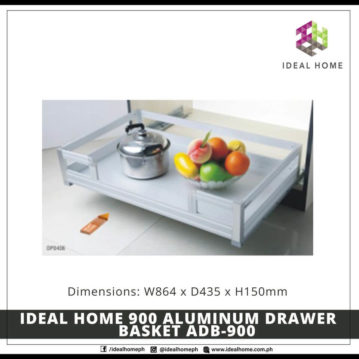 Ideal Home 900 Aluminum Drawer Basket ADB-900