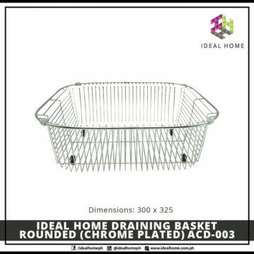 Ideal Home Draining Basket Rounded (Chrome Plated) ACD-003