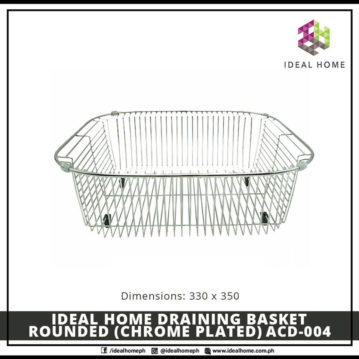 Ideal Home Draining Basket Rounded (Chrome Plated) ACD-004