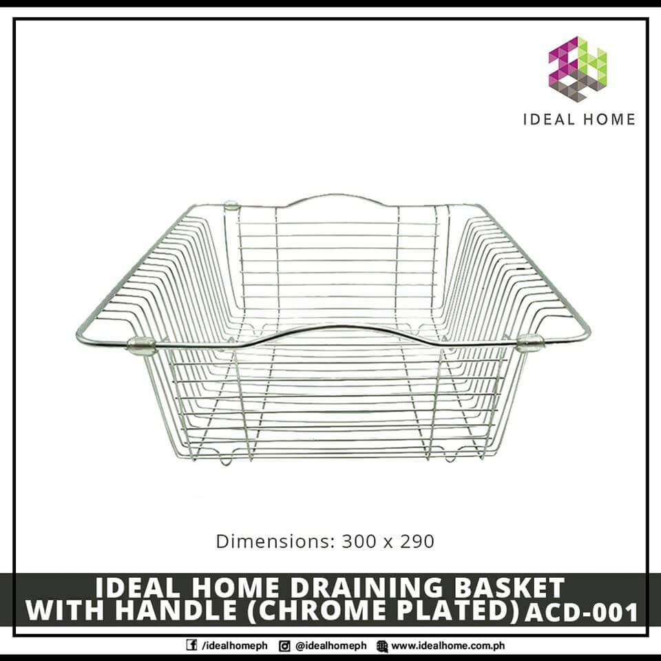 Draining Basket with Handle (Chrome Plated) ACD-001