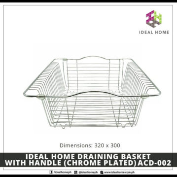 Ideal Home Draining Basket with Handle (Chrome Plated) ACD-002