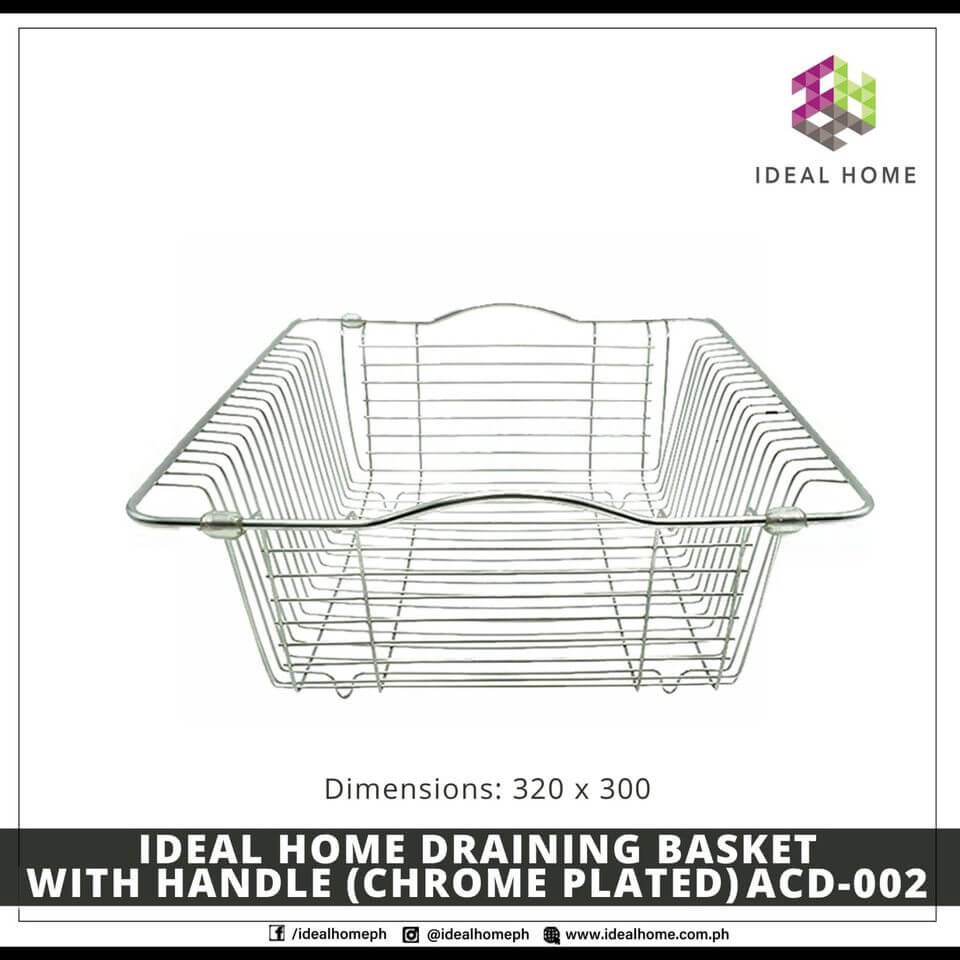 Draining Basket with Handle (Chrome Plated) ACD-002