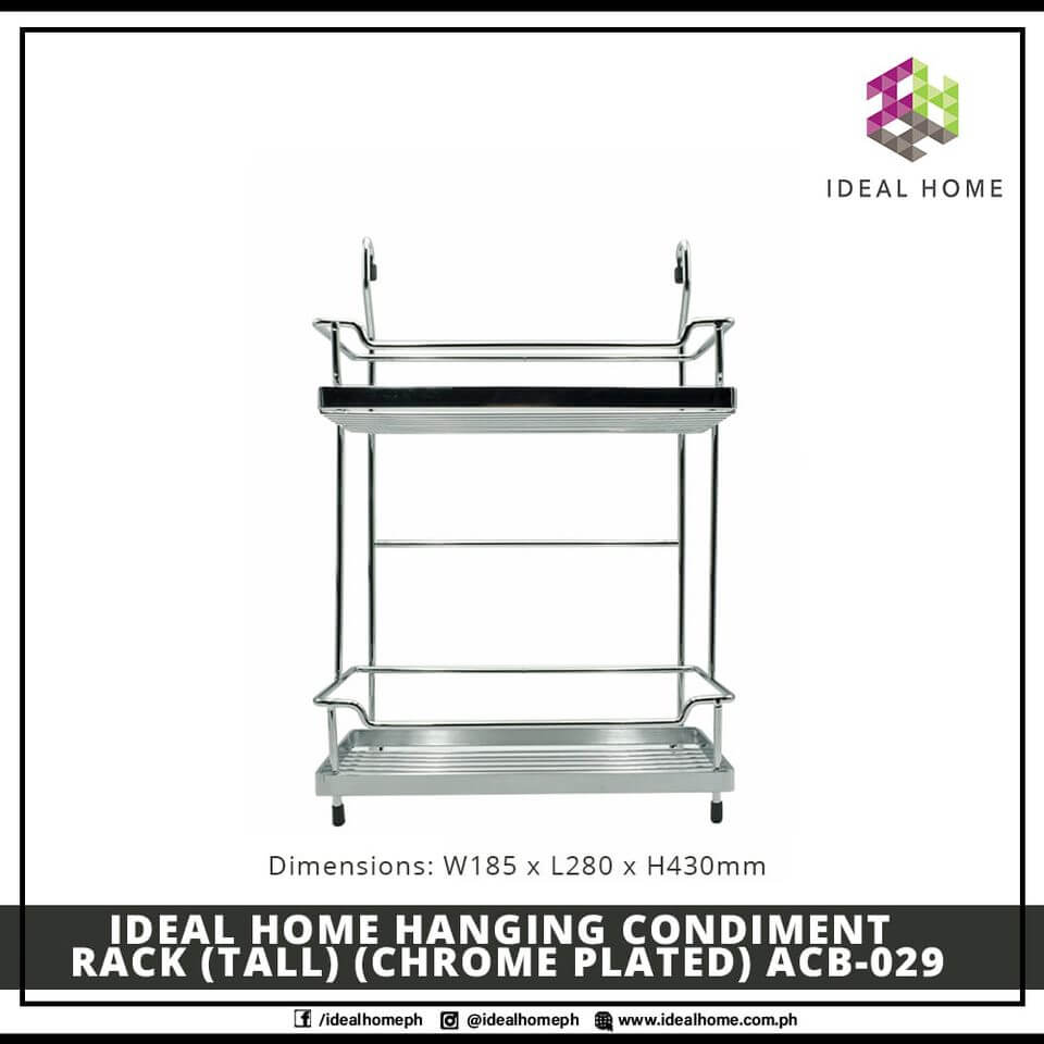 Hanging Condiment Rack(Tall) (Chrome Plated) ACB-029