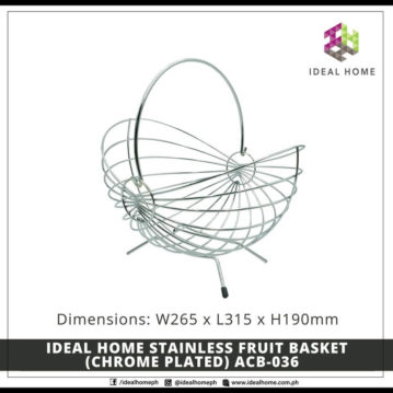 Ideal Home Stainless Fruit Basket (Chrome Plated) ACB-036