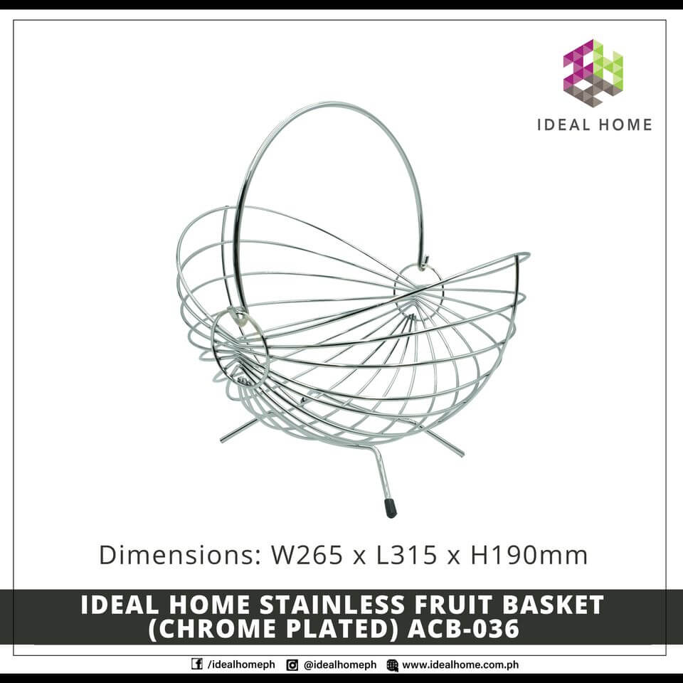 Stainless Fruit Basket (Chrome Plated) ACB-036
