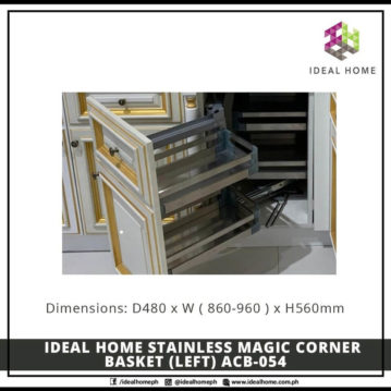 Ideal Home Stainless Magic Corner Basket (LEFT) ACB-054