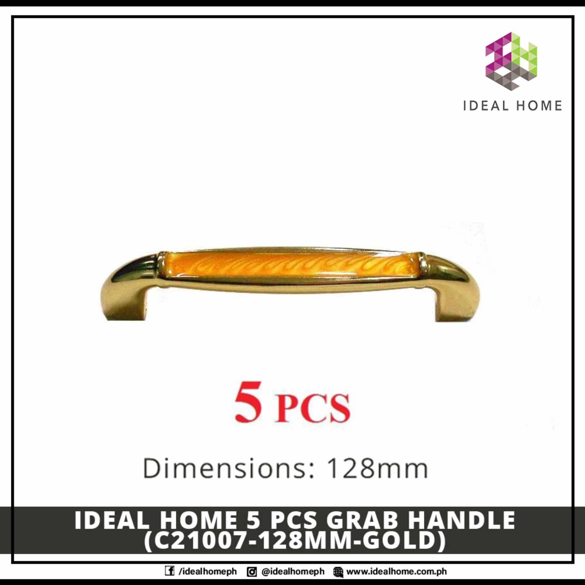 5 PCS Grab Handle (C21007-128mm-GOLD)