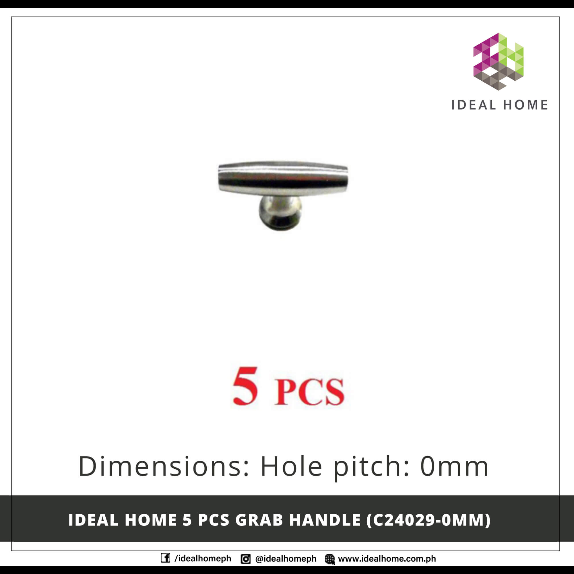 Ideal Home 5 PCS Grab Handle (C24029-0mm)